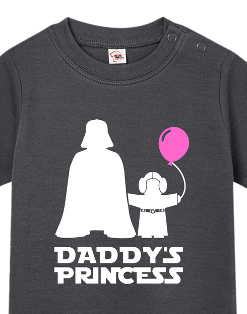 Tričko pro miminka s potiskem Star Wars Daddys Princess