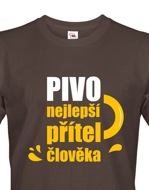 Pánské tričko Pivo, nejlepší přítel člověka