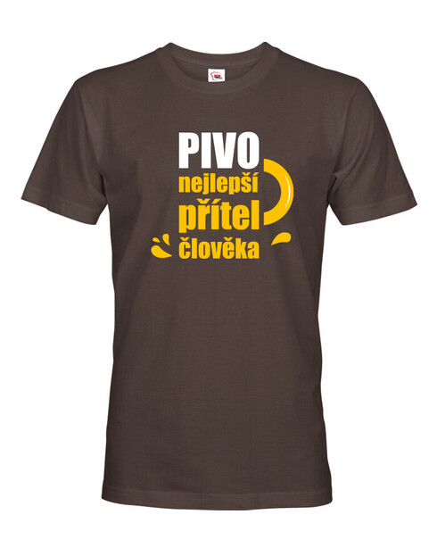 Pánské tričko Pivo, nejlepší přítel člověka