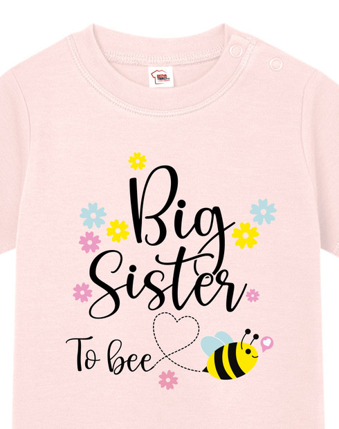 Tričko pro miminka s potiskem Big sister to bee