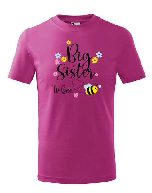 Dětské tričko s potiskem Big sister to bee
