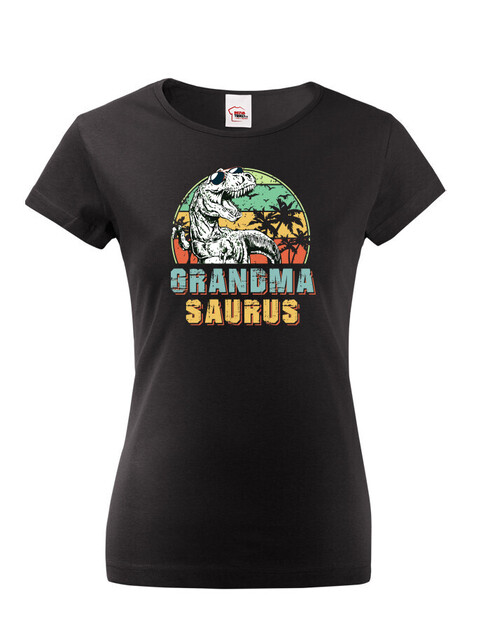 Dámské tričko pro babičky Grandmasaurus