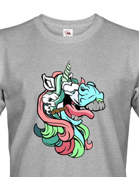 Pánské tričko Vtipný jednorožec