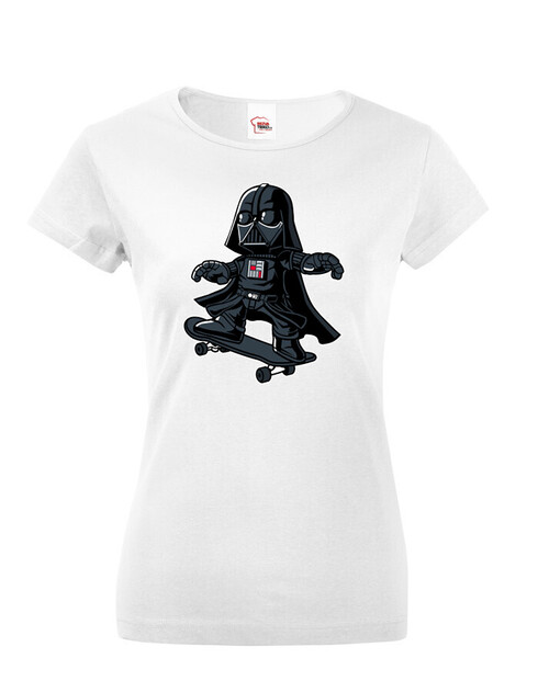 Dámské tričko Darth Vader Skateboard