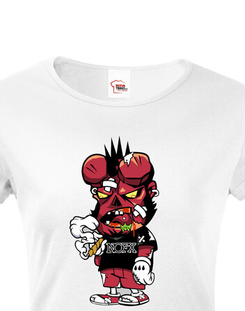 Dámské tričko Deadpool Hellboy