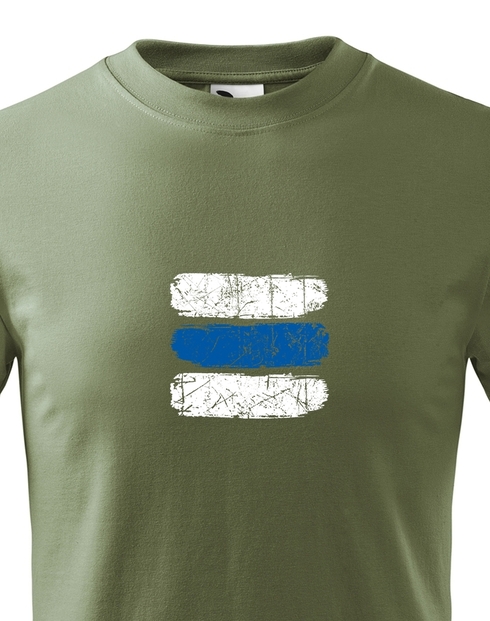 Dětské tričko Turistická značka - modrá