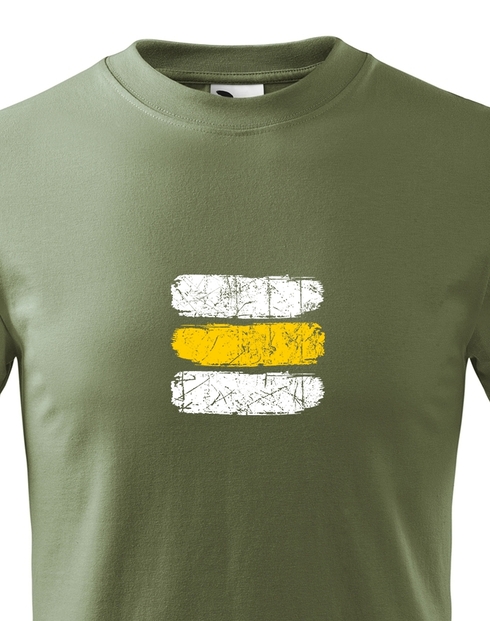 Dětské tričko Turistická značka - žlutá