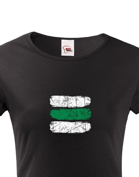 Dámské tričko Turistická značka - zelená