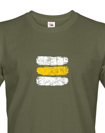 Pánské tričko Turistická značka - žlutá