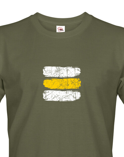 Pánské tričko Turistická značka - žlutá