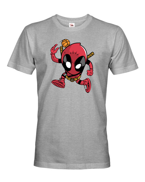 Pánské tričko Deadpool basketbal
