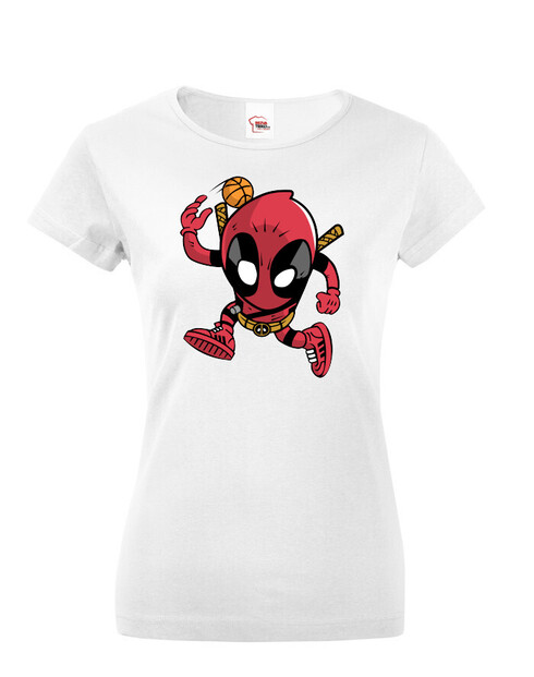 Dámské tričko Deadpool basketbal
