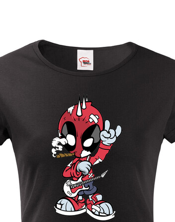 Dámské tričko Rockový Deadpool