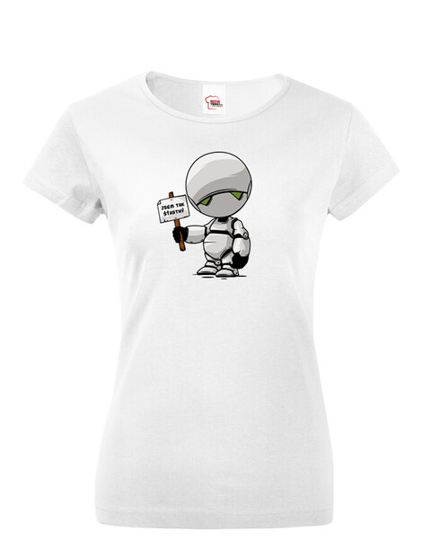 Dámské tričko Marvin robot
