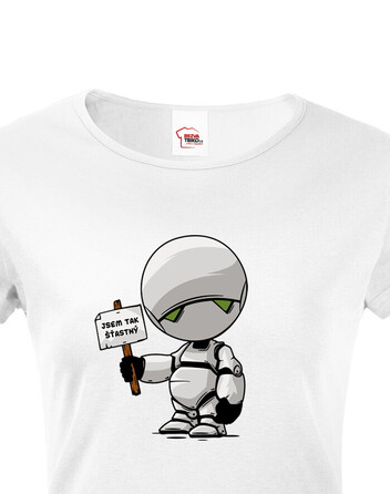 Dámské tričko Marvin robot