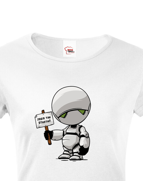 Dámské tričko Marvin robot