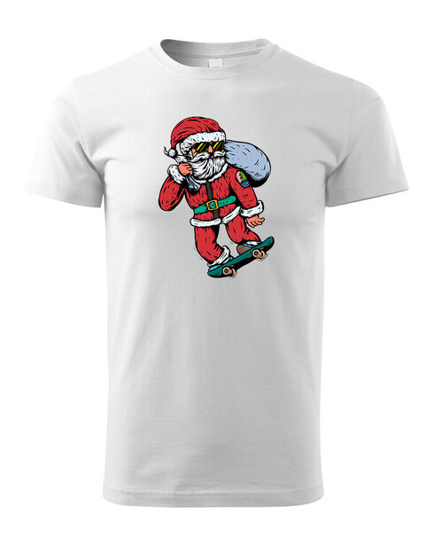 Dětské tričko Santa Claus na skateboardu