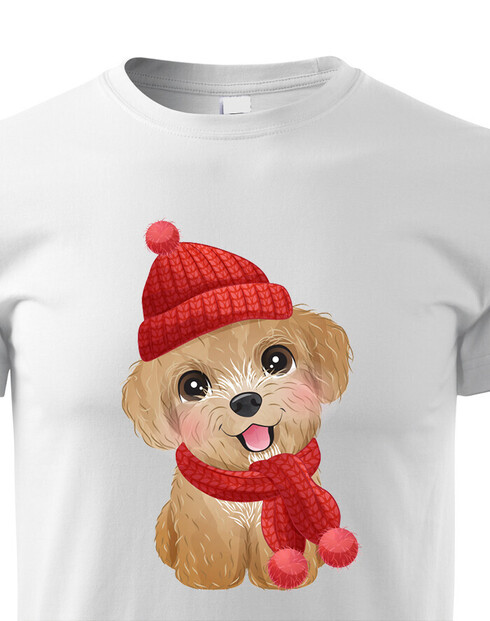 Dětské tričko Vánoční pejsek 2