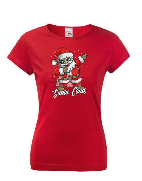 Dámské tričko Santa Claus dab dance