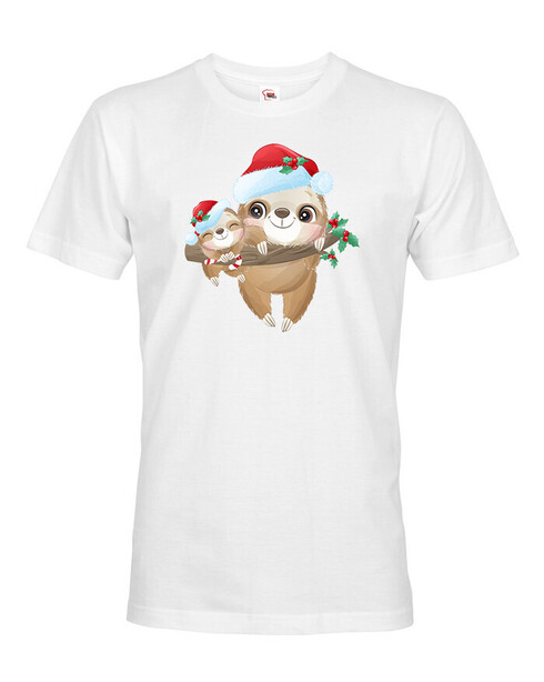 Pánské tričko Vánoční lenochod