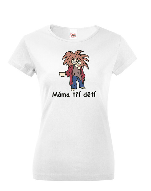 Dámské tričko Máma tří dětí