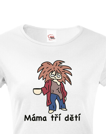 Dámské tričko Máma tří dětí