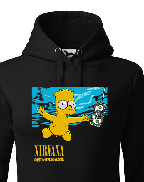 Dámská mikina Bart a Nirvana