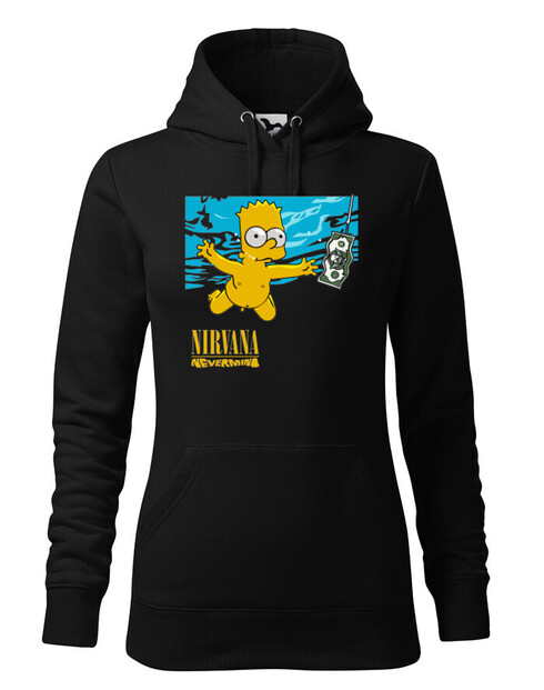 Dámská mikina Bart a Nirvana