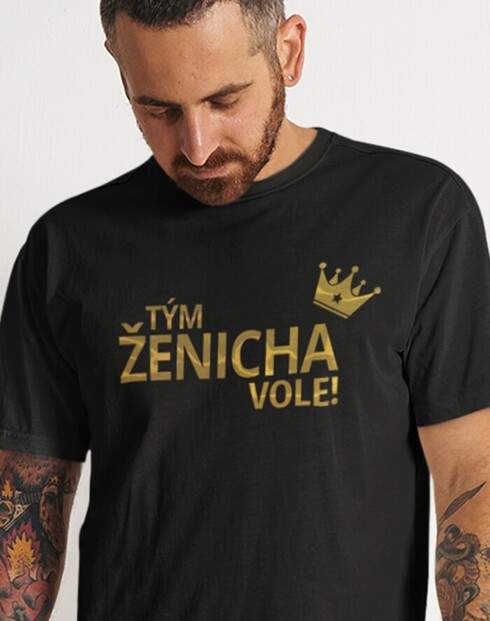 Pánské tričko Tým ženicha vole!
