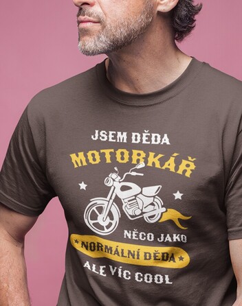 Pánské triko Děda motorkář