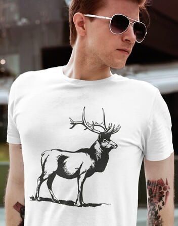 Pánské triko s jelenem 2