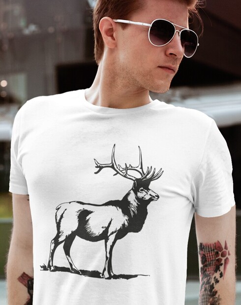 Pánské triko s jelenem 2
