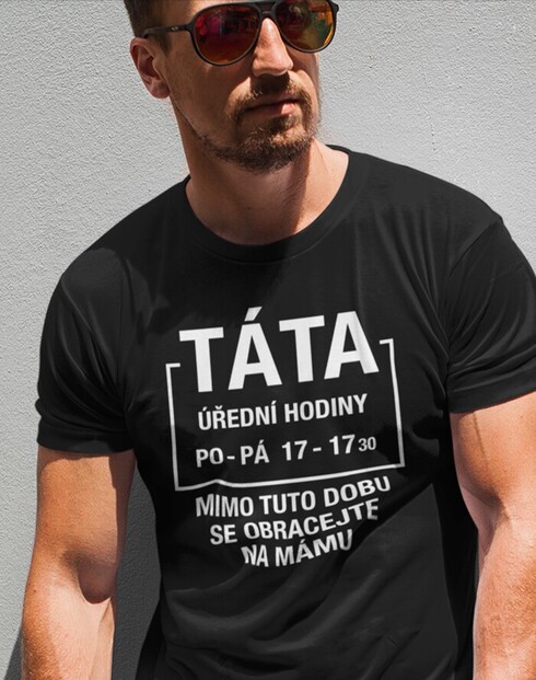 Pánské tričko Táta úřední hodiny