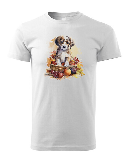 Dětské tričko Pejsek v košíku