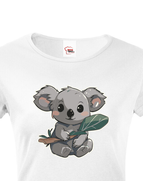 Dámské tričko Koala s listem