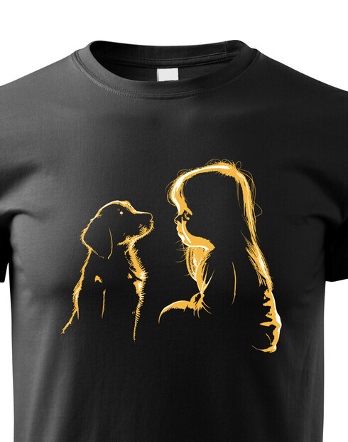 Dětské tričko Pejsek a holčička