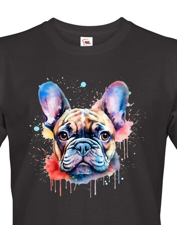Pánské tričko Barevný francouzský buldoček