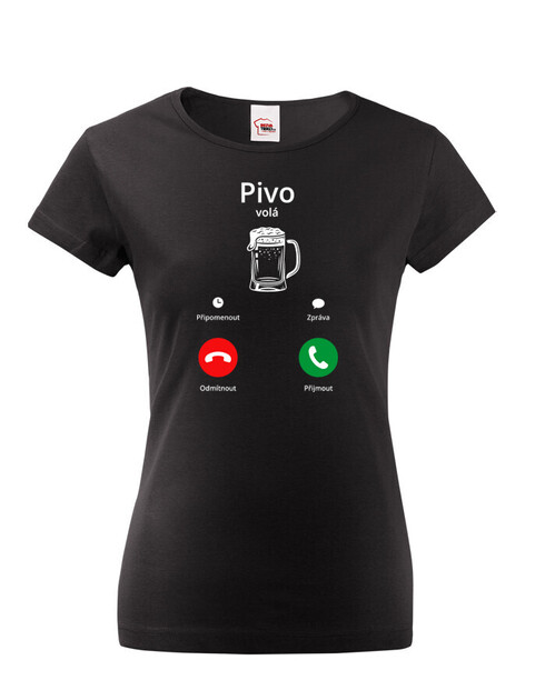 Dámské tričko Pivo volá