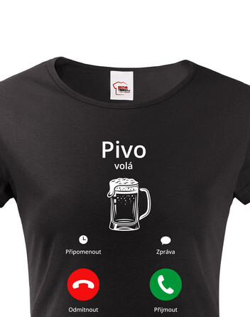 Dámské tričko Pivo volá