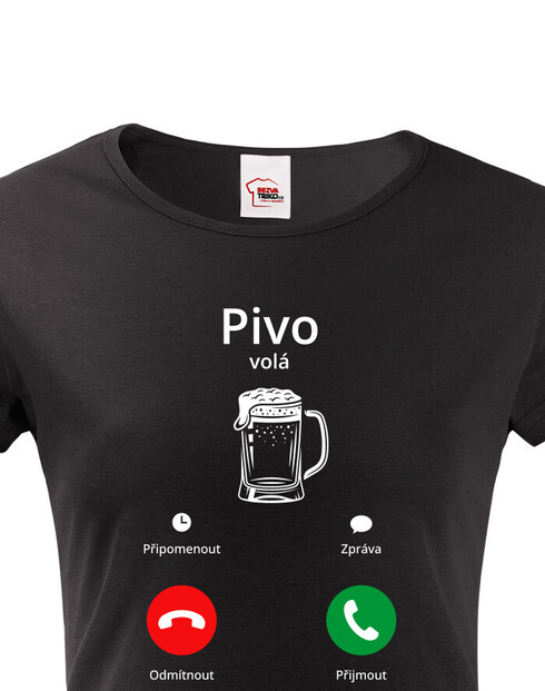Dámské tričko Pivo volá