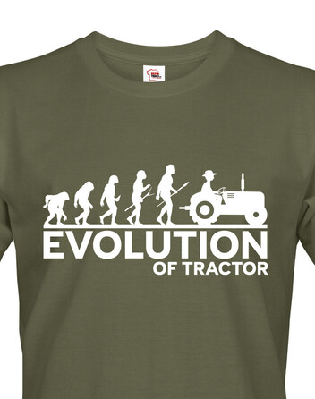 Pánské tričko Evolution of Tractor