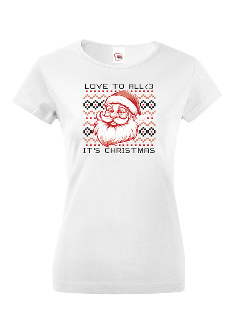Dámské tričko Vánoční Santa