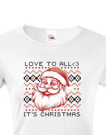 Dámské tričko Vánoční Santa