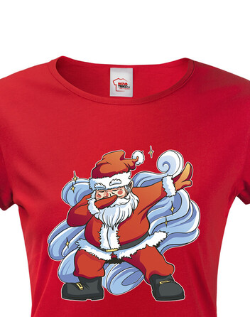 Dámské tričko Vánoční Santa 1