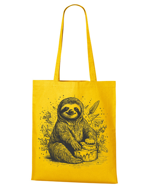 Plátěná taška Narozeninová party lenochod