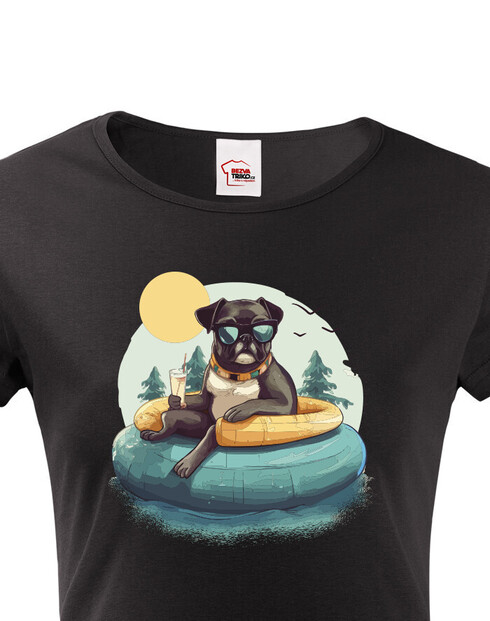 Dámské tričko Mopsík