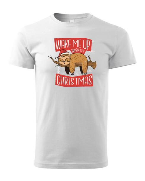 Dětské tričko Probuďte mě až když budou Vánoce