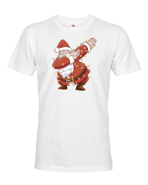 Pánské tričko Santa a světélka