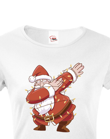 Dámské tričko Santa a světélka