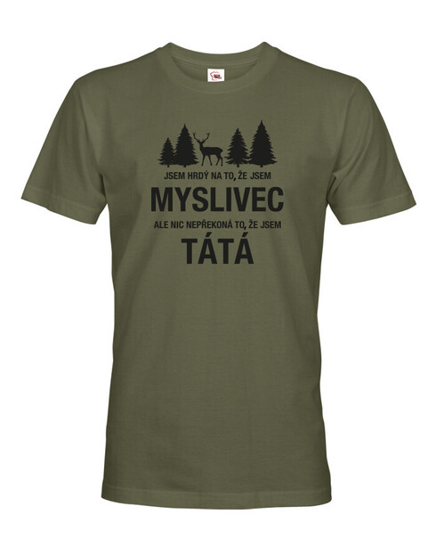 Pánské tričko Jsem hrdý na to, že jsem myslivec